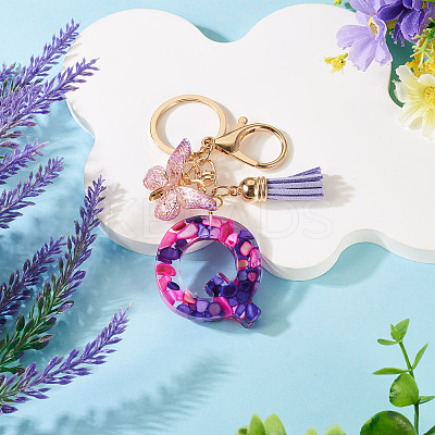 Resin Butterfly Pendant Keychains KEYC-TAC0034-03Q-1