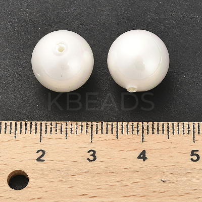 Baking Paint Pearlized Glass Pearl Round Beads HY-Q001-01B-1