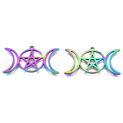 201 Stainless Steel Pendants Ion Plating(IP) STAS-N098-042M-1