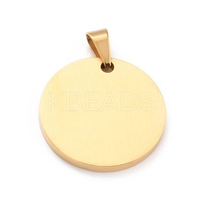Ion Plating(IP) 304 Stainless Steel Pendants STAS-K234-01G-1
