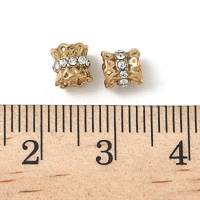 304 Stainless Steel Rhinestone Beads STAS-V015-13G-1