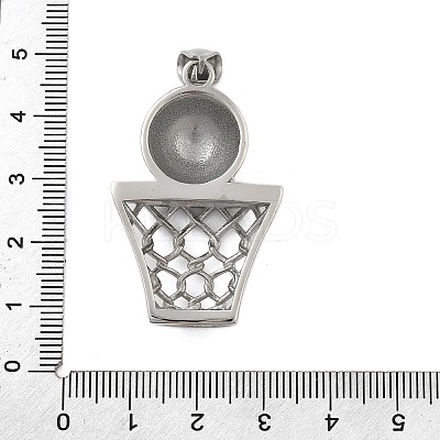 304 Stainless Steel Rhinestone Pendants STAS-G346-54P-1