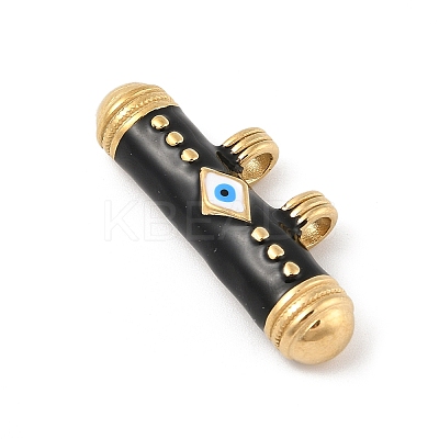 304 Stainless Steel Enamel Pendants STAS-P380-05G-01-1