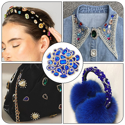 100Pcs Teardrop/Heart/Star Sew on Rhinestones GACR-TA0001-07D-1