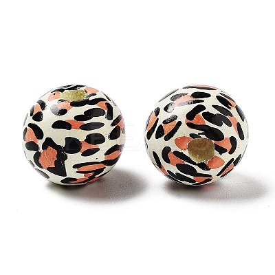 Wood European Beads WOOD-M011-03C-1