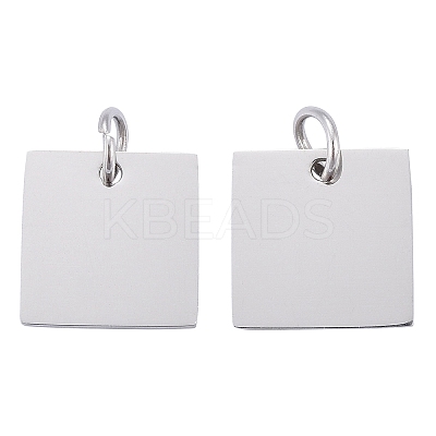 Anti-Tarnish 304 Stainless Steel Stamping Blank Tag Charms STAS-I311-28P-1