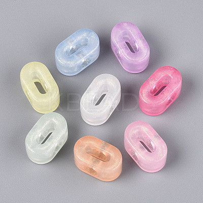 Luminous Frosted Transparent Acrylic Beads TACR-T029-21A-1