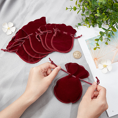 20Pcs 2 Styles Gourd Velvet Bags TP-BBC0001-02B-1
