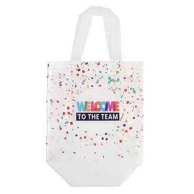 Printed Non-Woven Reusable Folding Wine Bottle Gift Bags with Handle ABAG-C012-04A-1