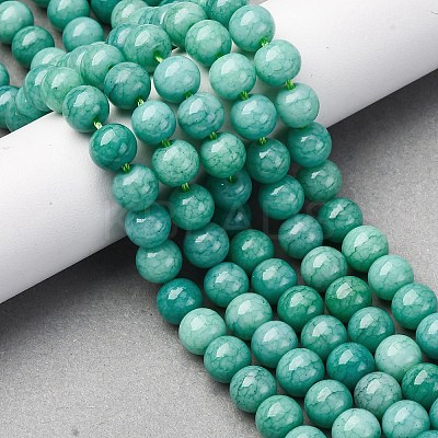 Ombre Effect Dyed Glass Beads Strands GLAA-T031-01O-09-1