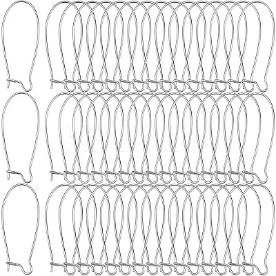 120Pcs 304 Stainless Steel Hoop Earrings Findings Kidney Ear Wires STAS-SP0001-32C-P-1
