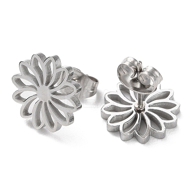 Non-Tarnish 304 Stainless Steel Stud Earrings LS-EJEW-B022-05P-1