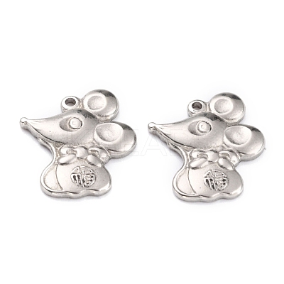 Non-Tarnish 304 Stainless Steel Pendants STAS-O145-39P-1