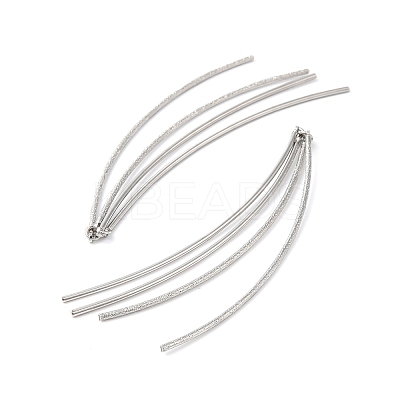 Brass Curved Bars Tassel Big Pendants KK-O144-31P-1