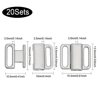 20 Sets Alloy Bikini Clips FIND-CA0008-26-1