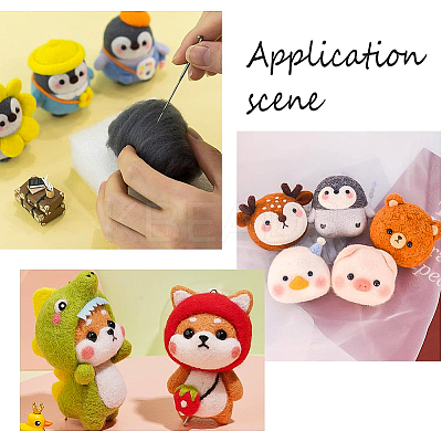 DIY Needle Felting Making Kit DIY-BC0005-76-1
