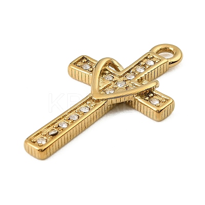 304 Stainless Steel Rhinestone Pendants STAS-P430-01C-G01-1