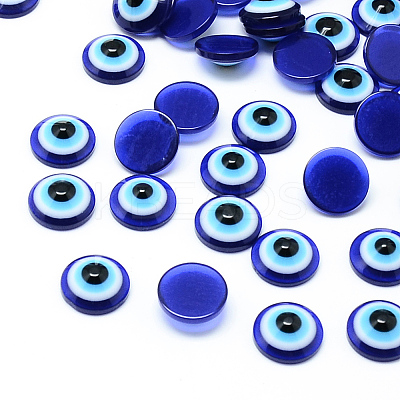 Resin Evil Eye Cabochons LS-CRES-S612-10mm-1