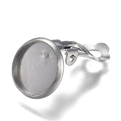Tarnish Resistant 304 Stainless Steel Clip-on Earring Setting STAS-I166-33P-1