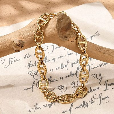 304 Stainless Steel Mariner Link Chain Bracelets for Women BJEW-F488-54A-G-1