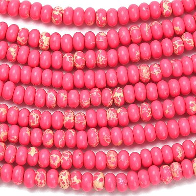 Synthetic Imperial Jasper Beads Strands G-L635-A09-4x2mm-06-1