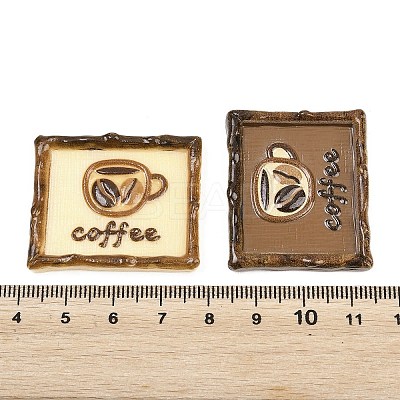 Opaque Resin Cabochons RESI-F071-01-1