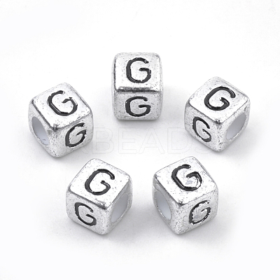 Plated Acrylic Beads PB43C9308-G-01-1