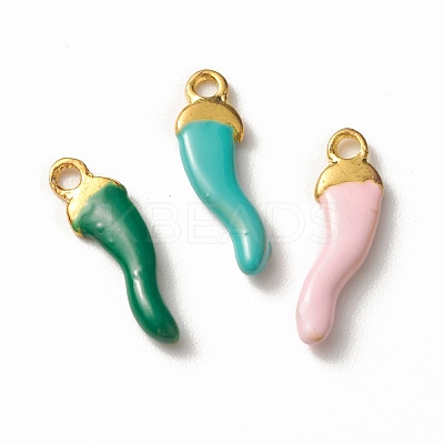 Alloy Enamel Charms PALLOY-F259-02G-1