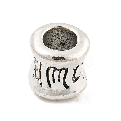 Tibetan Style Alloy European Beads FIND-M011-17AS-1
