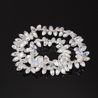 Electroplate Glass Beads Strands EGLA-J068-AB01-1