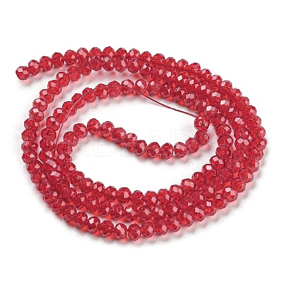 Baking Paint Transparent Glass Beads Strands DGLA-A034-J2mm-B-1