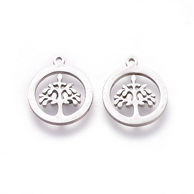 Non-Tarnish 304 Stainless Steel Charms X-STAS-I098-03-1
