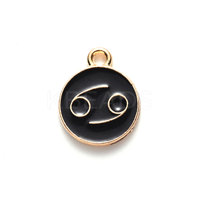 Alloy Enamel Pendants ENAM-S124-01A-08D-1