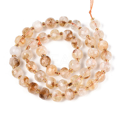 Heated Natural Citrine Beads Strands G-P508-A11-01-01-1