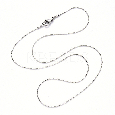 Non-Tarnish 304 Stainless Steel Boston Link Chain Necklace NJEW-S420-005C-P-1