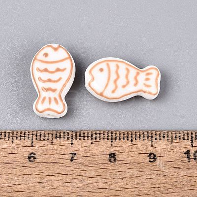 Handmade Porcelain Ceramic Beads PORC-Q005-05B-1