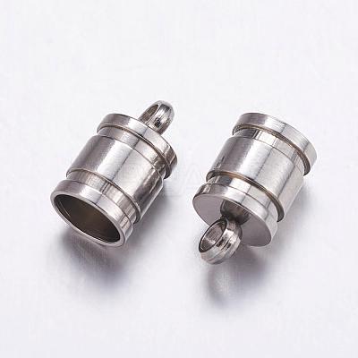 Tarnish Resistant 201 Stainless Steel Cord Ends STAS-G139-5mm-04P-1