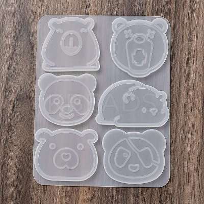 Animal Hair Clips Cabochon Silicone Molds DIY-Q033-03C-1