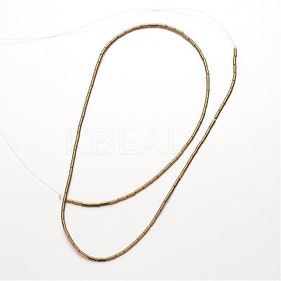 Electroplate Non-magnetic Synthetic Hematite Bead Strands G-F300-37A-03-1