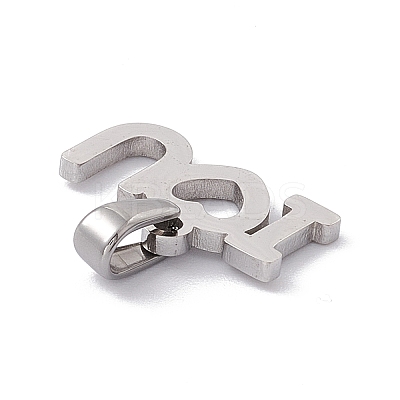 Non-Tarnish Valentine's Day 304 Stainless Steel Charms LS-STAS-G284-11P-1