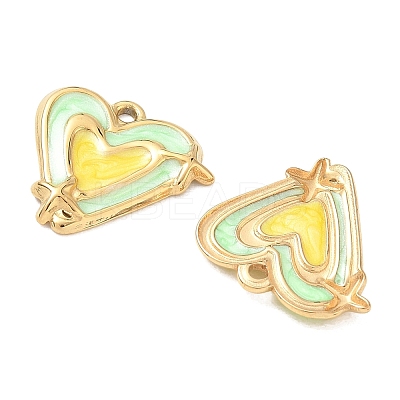 304 Stainless Steel Enamel Pendants STAS-Q119-26G-01-1