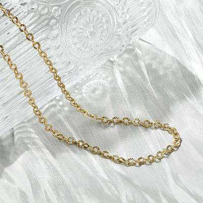 304 Stainless Steel Boston Link Chain Necklace LS-BJEW-B072-05G-1