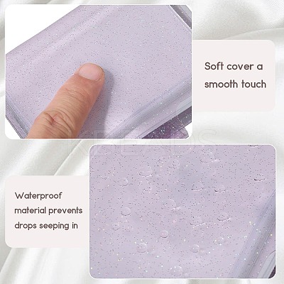 2Pcs PVC Mini Photocard Holder Book AJEW-SP0002-20A-04-1