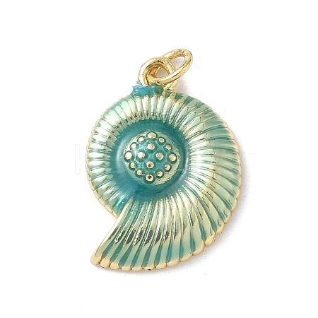 Sea Animals Brass Enamel Pendants KK-B155-02C-05G-1