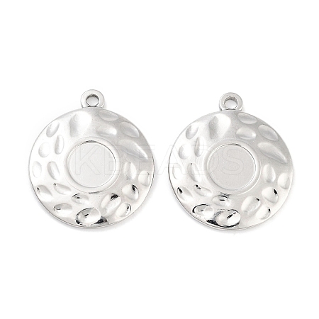 Non-Tarnish 304 Stainless Steel Pendant Cabochon Settings LS-STAS-P364-09P-1