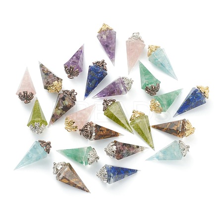 Resin Pointed Pendants G-L571-01-1