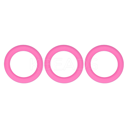 3Pcs Ring Silicone Focal Beads JX895J-01-1
