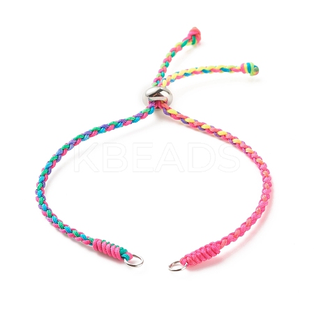 Braided Nylon Thread Bracelet AJEW-JB01124-01-1