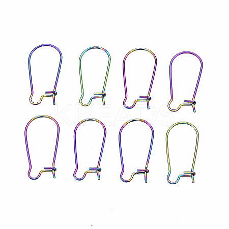 304 Stainless Steel Hoop Earrings Findings Kidney Ear Wires LS-X-STAS-N098-006-1