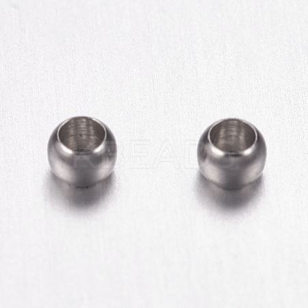 Tarnish Resistant 316 Surgical Stainless Steel Crimp Beads LS-X-STAS-F117-03P-1